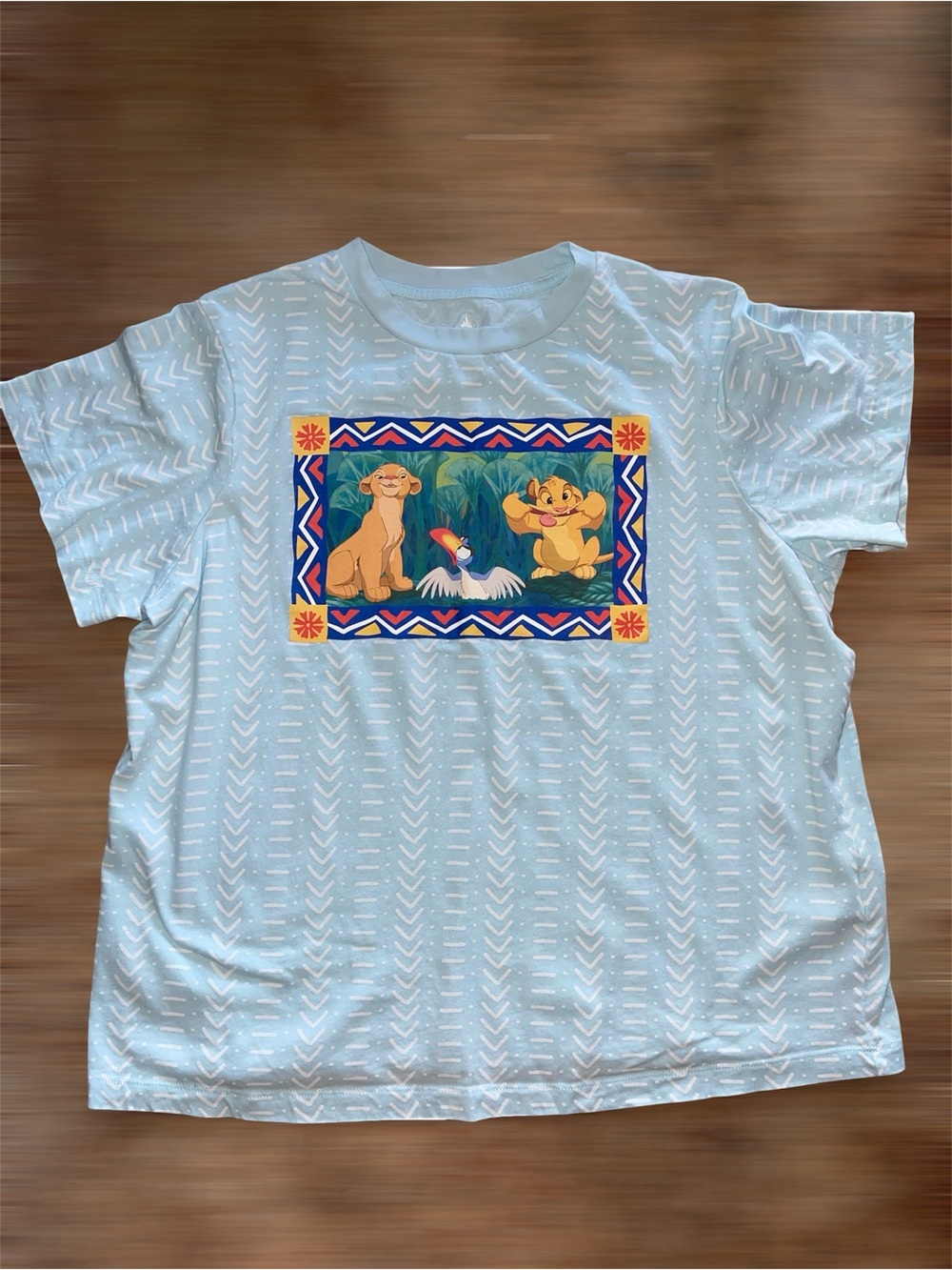 Disney Parks The Lion King Light Blue Graphic Tee Size Medium